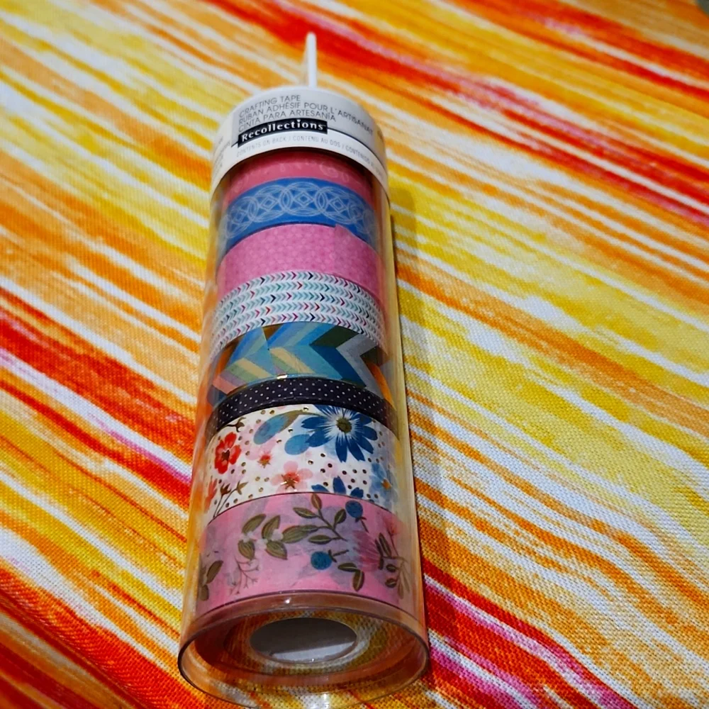 BARELY USED 9 RECOLLECTIONS WASHI TAPE - Picture 1 of 2
